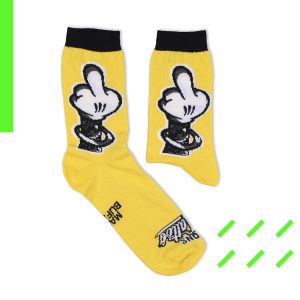 SocksArt - Mark Bufalo "CartoonsTattoo - F**k You"   Calze d'Autore Artefrontale