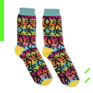 SocksArt - Raul 33  "Rainbow Flow"   Calze d'Autore Artefrontale