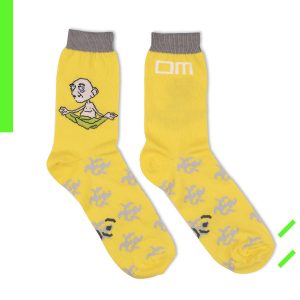 SocksArt - Massimiliano Azzarà  Zot19    "Om"   Calze d'Autore Artefrontale
