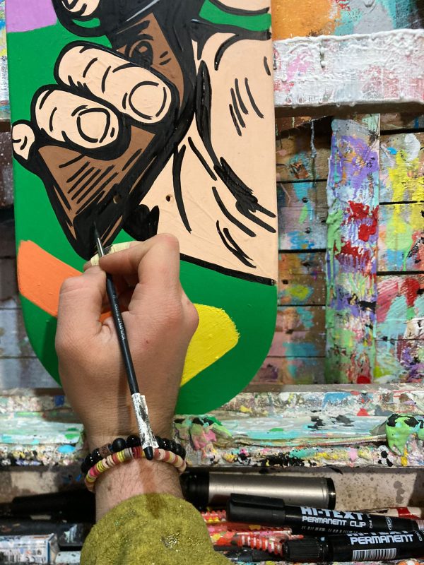 Skateboard skateART ANDREW TOSH "PORTA APERTA" - immagine 4