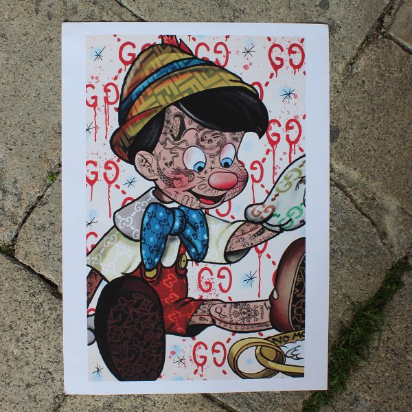 MARK BUFALO CARTOONsTattoo "Pinocchio" - immagine 3