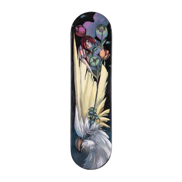Skateboard skateART ALESSANDRA CARLONI "WHITE PAROT" - immagine 2