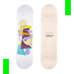 Skateboard skateART LUCAFONT "CITYSCAPE WITH BIRDS"
