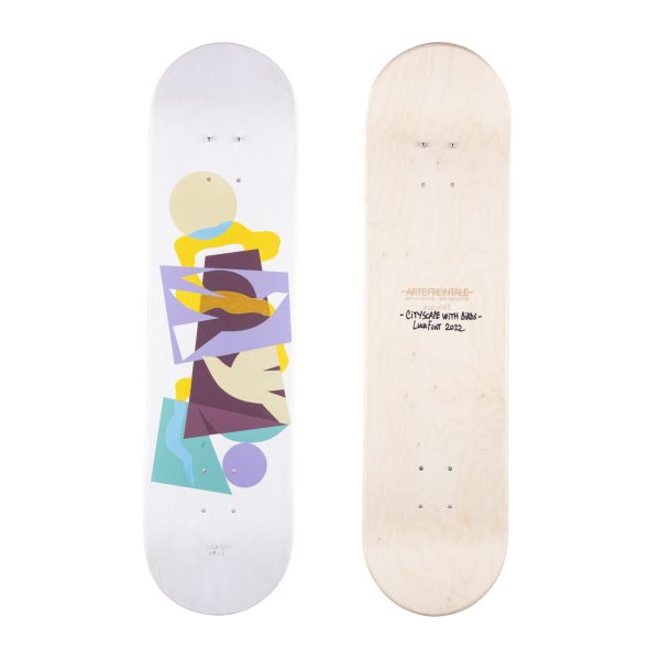 Skateboard skateART LUCAFONT "CITYSCAPE WITH BIRDS" - immagine 6