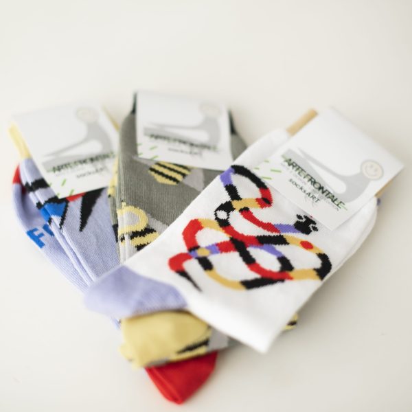 SocksArt - LUCAFONT  " Snake "   Calze d'Autore Artefrontale - immagine 2