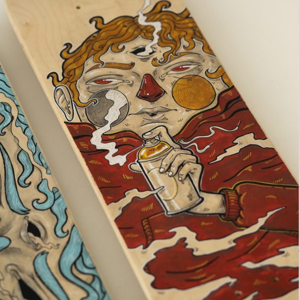 Skateboard skateART ATTILIO SPAGNUOLO "IL MIO VIAGGIO" - immagine 3