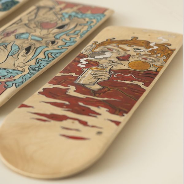 Skateboard skateART ATTILIO SPAGNUOLO "IL MIO VIAGGIO" - immagine 6