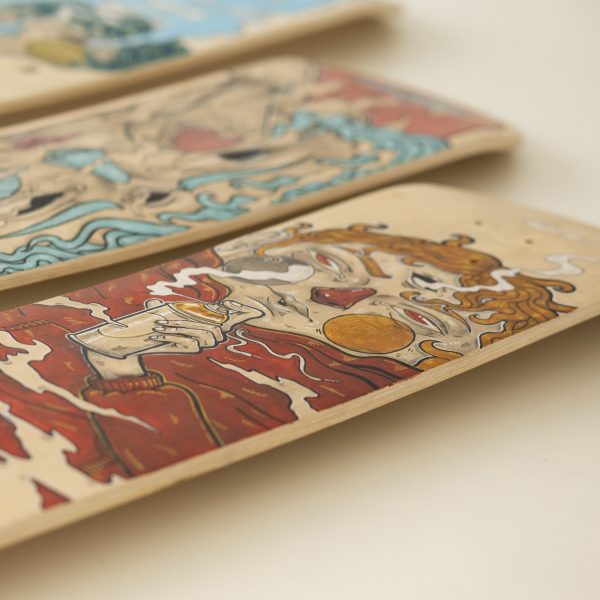 Skateboard skateART ATTILIO SPAGNUOLO "IL MIO VIAGGIO" - immagine 4