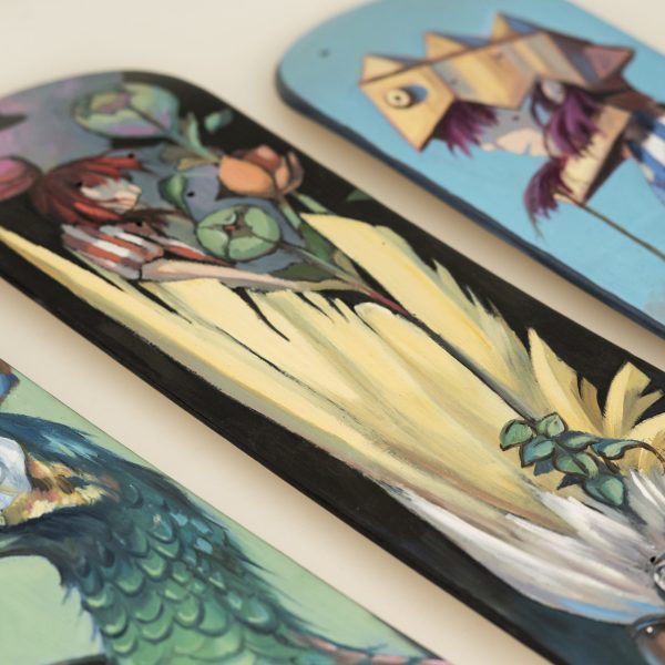 Skateboard skateART ALESSANDRA CARLONI "WHITE PAROT" - immagine 4