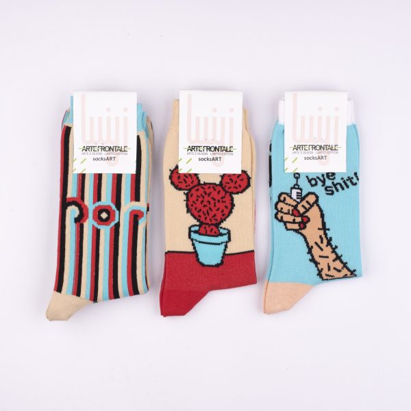 SocksArt - Luigi Notarnicola   "Pop"   Calze d'Autore Artefrontale - immagine 2
