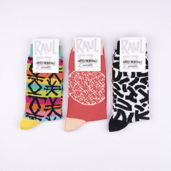 SocksArt - Raul 33  "Rainbow Flow"   Calze d'Autore Artefrontale - immagine 2