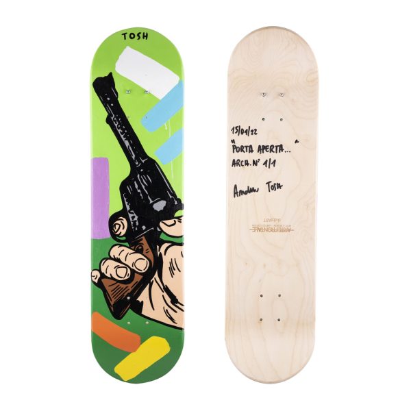 Skateboard skateART ANDREW TOSH "PORTA APERTA" - immagine 5