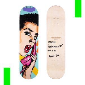 Skateboard skateART ANDREW TOSH "PRONTO POLIZIA?"