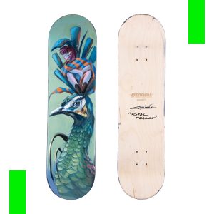 Skateboard skateART ALESSANDRA CARLONI "ROYAL PEACOCK"