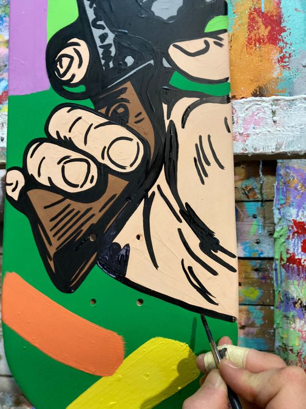 Skateboard skateART ANDREW TOSH "PORTA APERTA" - immagine 3