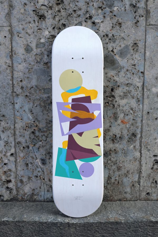 Skateboard skateART LUCAFONT "CITYSCAPE WITH BIRDS" - immagine 4