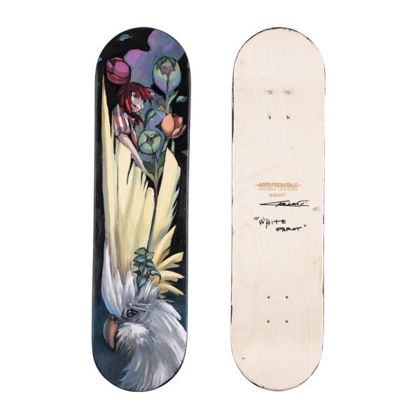 Skateboard skateART ALESSANDRA CARLONI "WHITE PAROT" - immagine 5